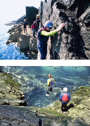 Sea jump and climb